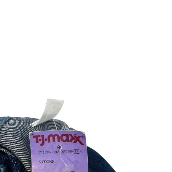 Re/Done Denim Split-Front Racerback Minidress Dress Blue Size Medium - Picture 12 of 14